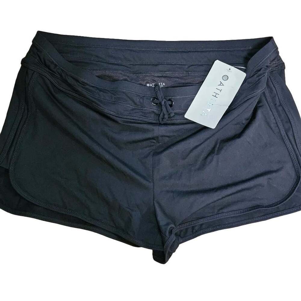 Athleta Surge Short Black Size L NWT Sport Swim Shorts